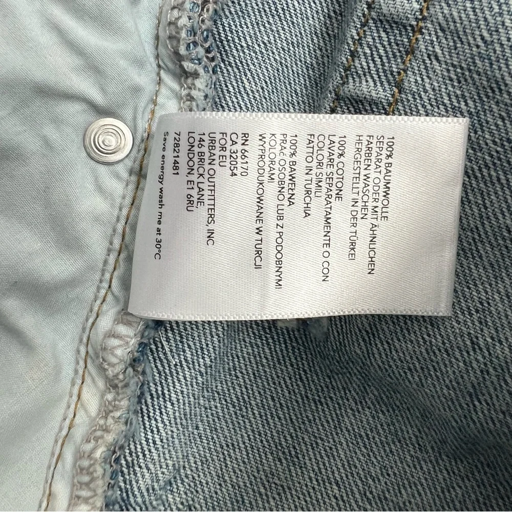 URBAN OUTFITTERS BDG BLUE JEANS SHORTS MOM HIGH WAISTED VINTAGE STYLE Size: 27 - Picture 8 of 16